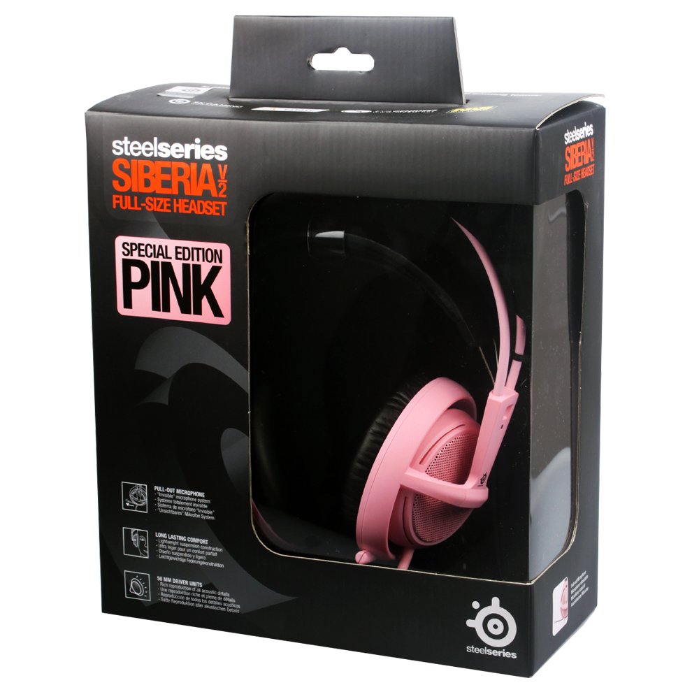 ヘッドフォン/イヤフォン SteelSeries Siberia v2 Full-size Headset SteelSeries SteelSeries Siberia v2 Full-Size Headset (Black
